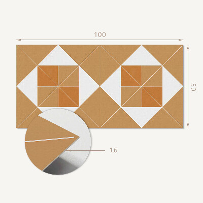 Panel winylowy Abstrakcyjna geometria w kolorach