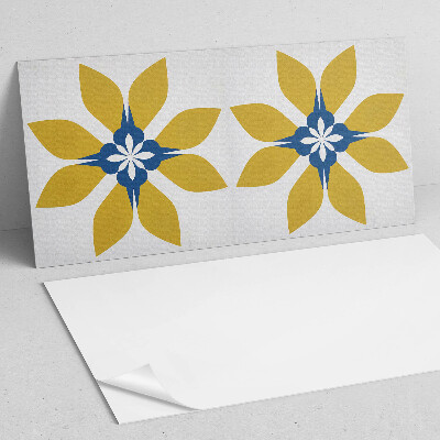 Panel winylowy Kwiatowy motyw z liśćmi