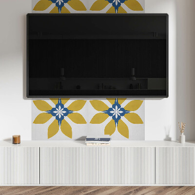 Panel winylowy Kwiatowy motyw z liśćmi
