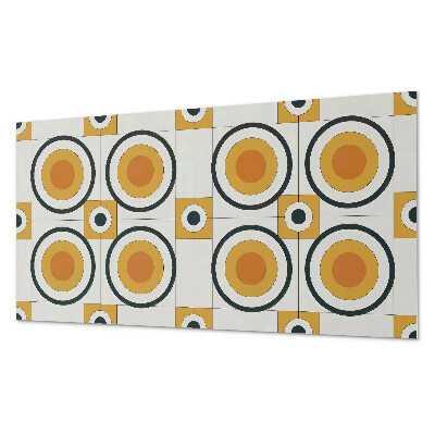Panel winylowy Wzór okręgów i kwadratów w geometrii