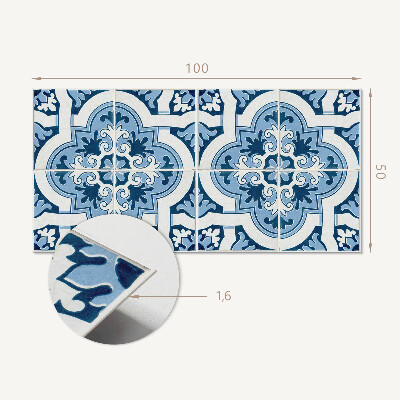 Płyta na ścianę Kaflowe ornamenty w stylu klasycznym