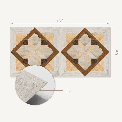 Panel winylowy Kształty w geometrycznym kwadracie