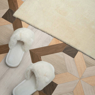 Panel winylowy Kształty w geometrycznym kwadracie