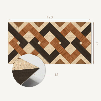 Panel winylowy Geometryczny motyw drewniany