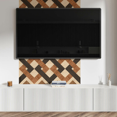 Panel winylowy Geometryczny motyw drewniany