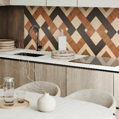 Panel winylowy Geometryczny motyw drewniany