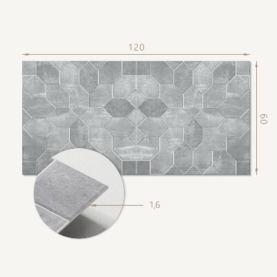 Panel ścienny Heksagonalna mozaika w stylu geometrycznym