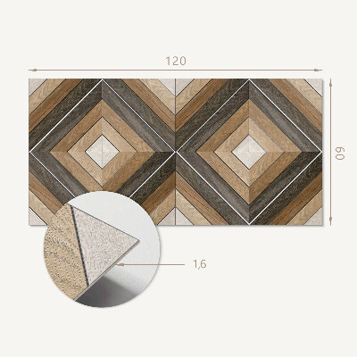 Panel ścienny Geometryczne romby w stylu nowoczesnym