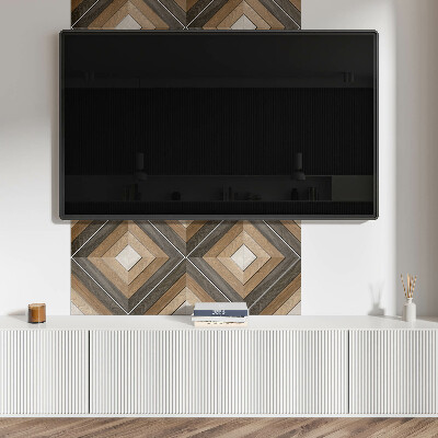 Panel ścienny Geometryczne romby w stylu nowoczesnym