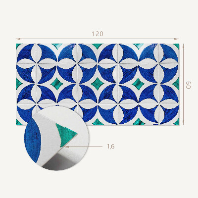 Panel winylowy Wzory kafli w stylu geometrycznym