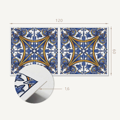 Panel winylowy Roślinne ornamenty w harmonijnym stylu