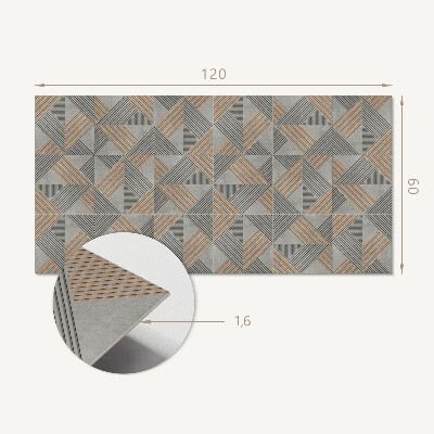 Panel ścienny Trójkątny motyw geometryczny