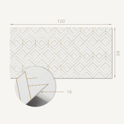 Panel ścienny Wzór rombowy w stylu geometrycznym