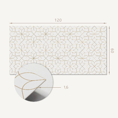 Płyta na ścianę Kwiatowa geometria w nowoczesnym stylu