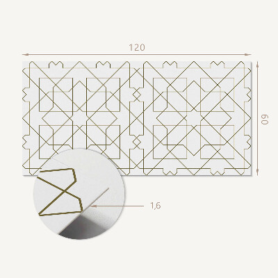 Panel ścienny Abstrakcyjny motyw linii geometrycznych