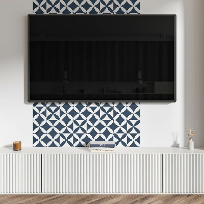 Panel ścienny Kwiatowy motyw w geometrycznych kształtach