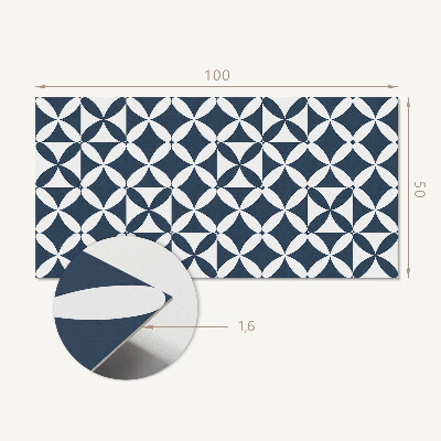Panel ścienny Kwiatowy motyw w geometrycznych kształtach