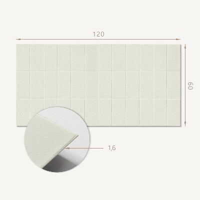Panel winylowy Geometria prostokątnych płytek w siatce