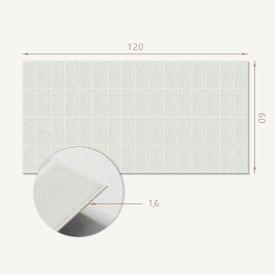 Płyta na ścianę Geometria prostokątnych układów