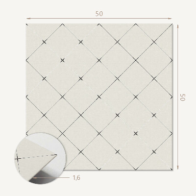 Płyta na ścianę Geometria rombów w minimalistycznym stylu