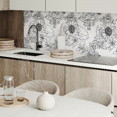 Panel dekoracyjny Kwiatowe linie w designie