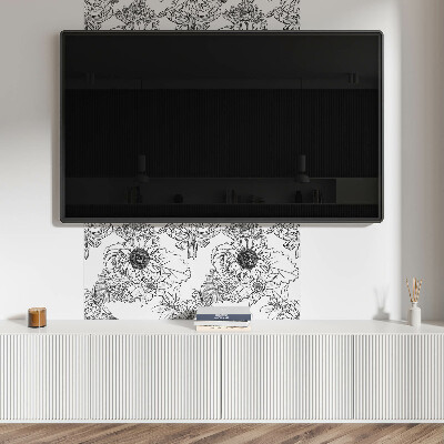 Panel dekoracyjny Kwiatowe linie w designie