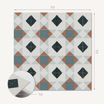 Panel ścienny Geometria w kaflowym stylu