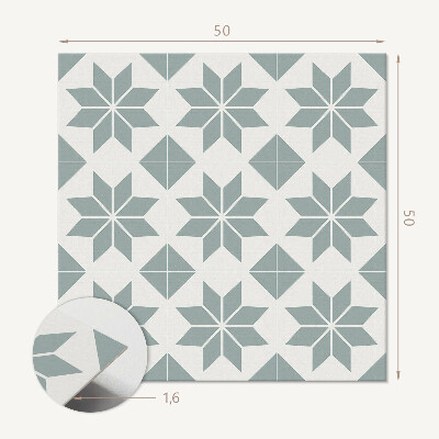 Płyta na ścianę Wzory kwiatowe w geometrycznej kompozycji