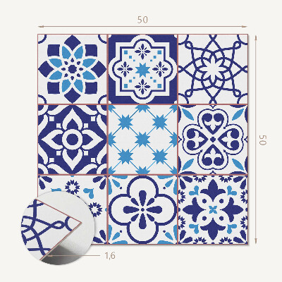 Płyta na ścianę Kafelkowe motywy w geometrycznych kształtach