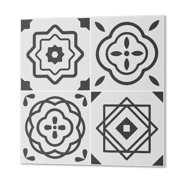 Panel ścienny Wzory w geometrycznych kwadratach