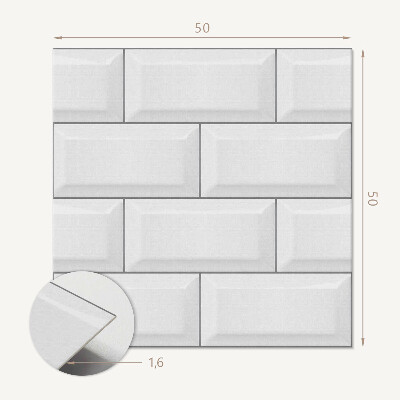 Panel dekoracyjny Cegiełkowy motyw w minimalistycznym designie