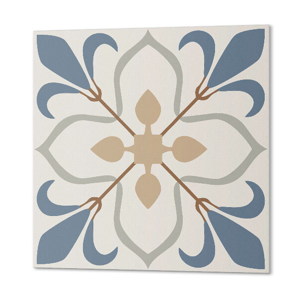 Płyta na ścianę Liściasty kwiatowy design