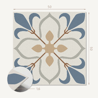 Płyta na ścianę Liściasty kwiatowy design