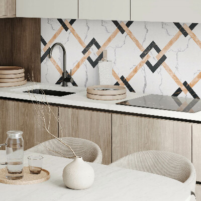 Panel dekoracyjny Marmurowe desenie w geometrycznym stylu