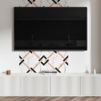 Panel dekoracyjny Marmurowe desenie w geometrycznym stylu