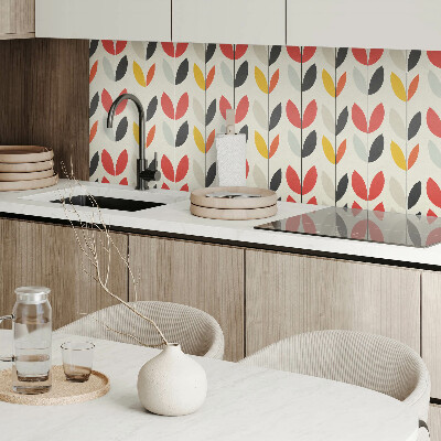 Płyta na ścianę Liściowy design