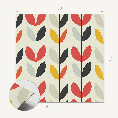 Płyta na ścianę Liściowy design