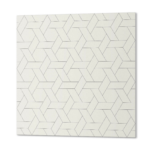 Płyta na ścianę Geometryka w heksagonalnym stylu