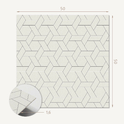 Płyta na ścianę Geometryka w heksagonalnym stylu