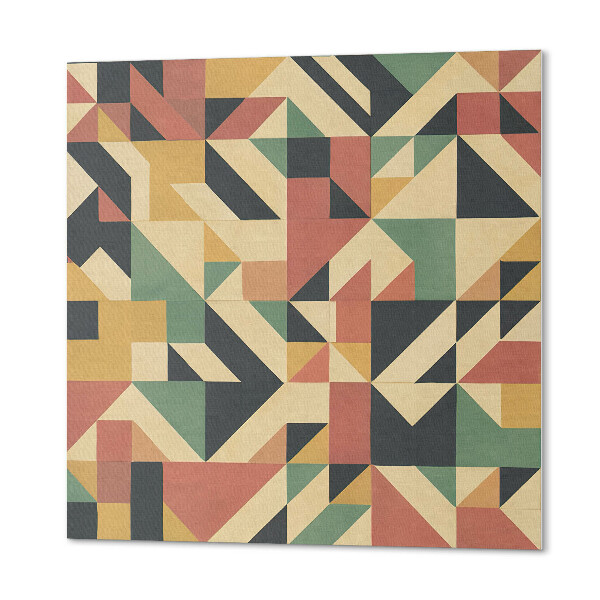Płyta na ścianę Abstrakcyjny motyw z geometrycznymi kształtami