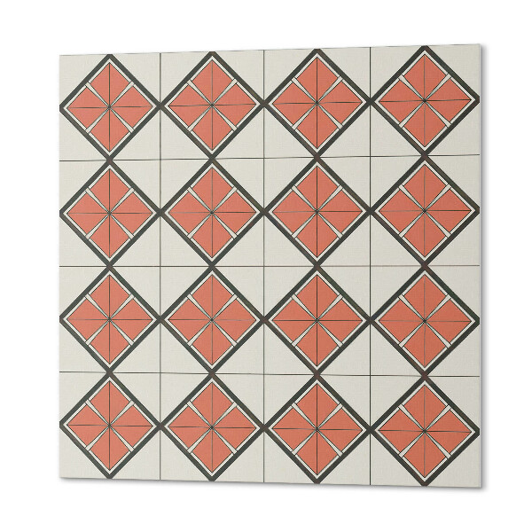 Płyta na ścianę Stylowy geometryczny motyw rombów