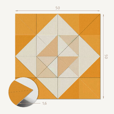 Panel dekoracyjny Geometria rombów w atrakcyjnej odsłonie