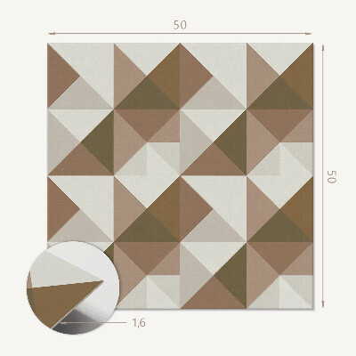 Panel ścienny Abstrakcyjna geometria trójkątów