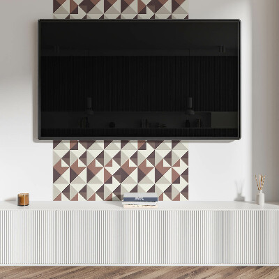 Płyta na ścianę Geometria trójkątów w unikalnym designie