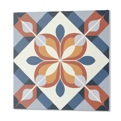 Panel ścienny Stylowy geometryczny motyw z kwiatami
