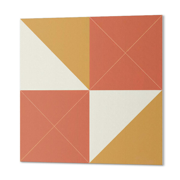 Płyta na ścianę Ciepłe akcenty geometryczne