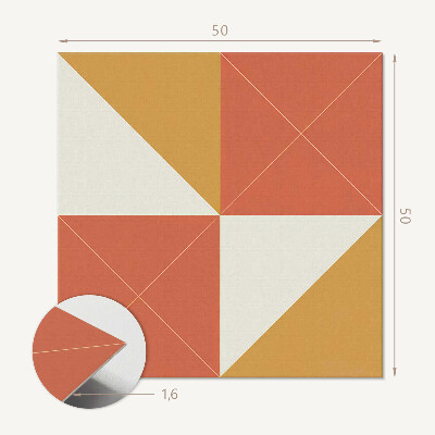 Płyta na ścianę Ciepłe akcenty geometryczne
