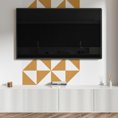 Panel dekoracyjny Geometria trójkątów osadzona w kwadratach