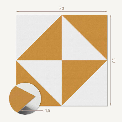 Panel dekoracyjny Geometria trójkątów osadzona w kwadratach