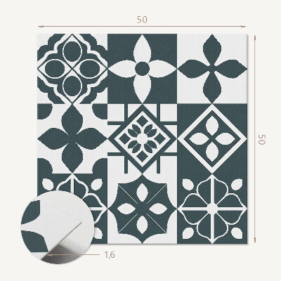 Panel ścienny Kształty geometryczne na kafelkach